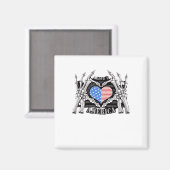 America Skeleton Hands Magneet (Voorkant / Achterkant)