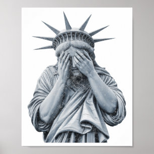 America Statue of Liberty Cry Funny Meme Mannen Vr Poster