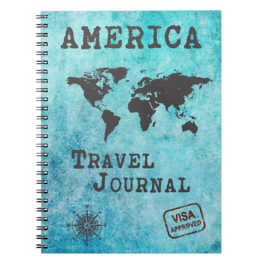 America Travel Journal Vacances Voyage Planificate (Devant)
