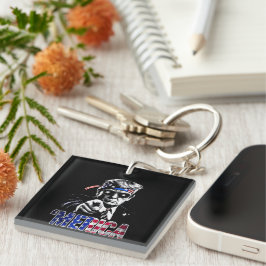 America Trump Amerikaanse vlag Sleutelhanger