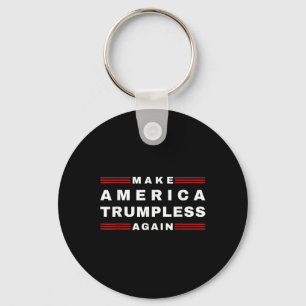 America Trumpless opnieuw in 2024 Grappig T-shirt Sleutelhanger