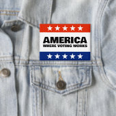 America, Where Voting Works Knop Button (Insitu)