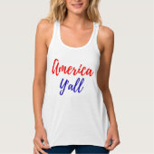 America Y'all Racerback Tank (Voorkant)