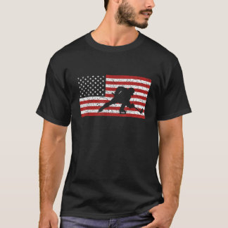 Américain Drapeau Hockey T-shirt Hockey Cadeaux Ho