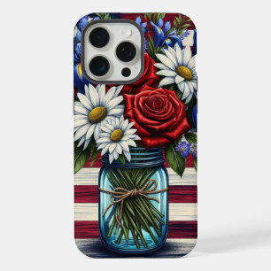 Américain patriotique en floral distressed