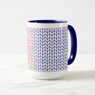 AMÉRICAIN TRICOTÉ Grand Mug Combo Navy