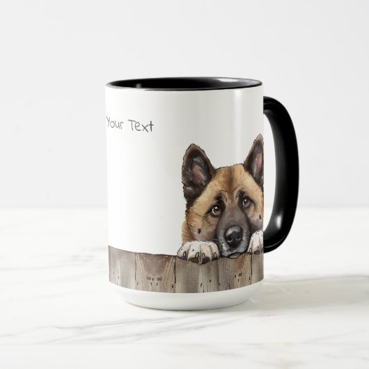 American Akita Dog Mug (Devant droit)