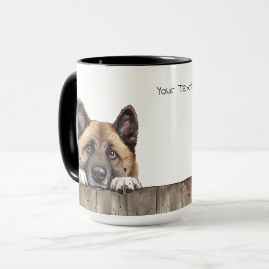 American Akita Dog Mug (Devant gauche)