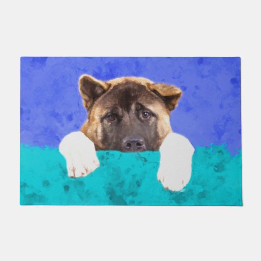 American Akita Puppy Deurmat (Voorkant)