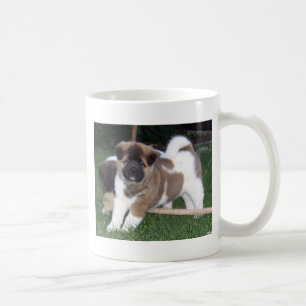 American Akita Puppy Dog Koffiemok