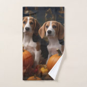 American Anglais Foxhound Puppy Automne Delight (Serviette à main)