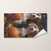 American Anglais Foxhound Puppy Automne Delight (Serviette à main)