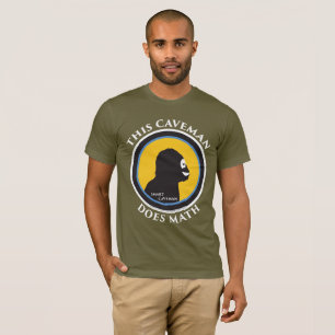 American Apparel T-Shirt: Wiskunde Smart Caveman T-shirt