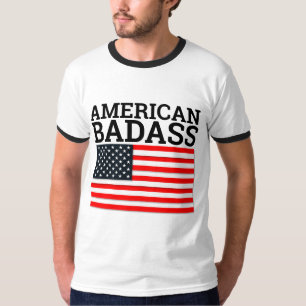 AMERICAN BADASS Conservative PATRIOTIC T-Shirts