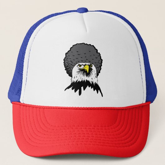 American Bald Eagle Afro Funny Casquette Casquette (Devant)