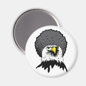 American Bald Eagle Afro Funny Fridge Magnet (Recto/Verso)