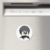 American Bald Eagle Afro Funny Fridge Magnet (In Situ (Lave-vaisselle))