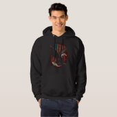 American Bald Eagle Eyes Flag Country 2 Hoodie (Voorkant volledig)