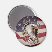 American Bald Eagle Freedom Magnet Magneet (Voorkant / Achterkant)