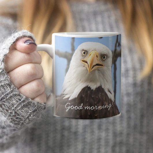 American Bald Eagle Goedemorgen Grappig Koffiemok