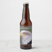 American Bald Eagle Head Bier Etiket (Voorkant)