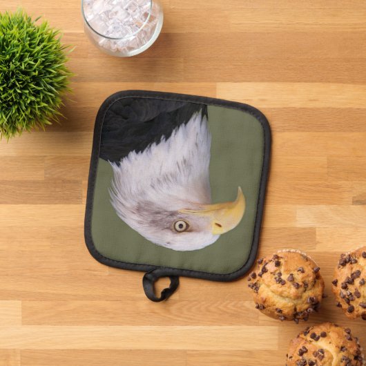 American Bald Eagle Head Pannenlap (Top down)