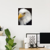 "American Bald Eagle in Portrait" Poster (Thuiskantoor)