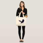American Bald Eagle Landing Grote Tote Bag (Voorkant (model))