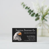 American Bald Eagle Patriotic Visitekaartje (Staand voorkant)