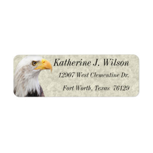 American Bald Eagle Persoonlijke Mailing Labels