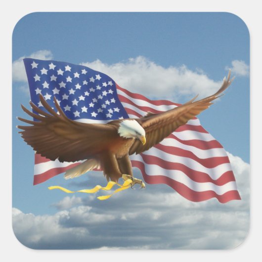 American Bald Eagle Sticker (Voorkant)