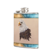 American Bald Eagle Vinyl Enveloppé Flacon (Gauche)