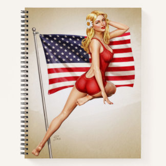 American Beauty - Retro Pinup Notitieboek
