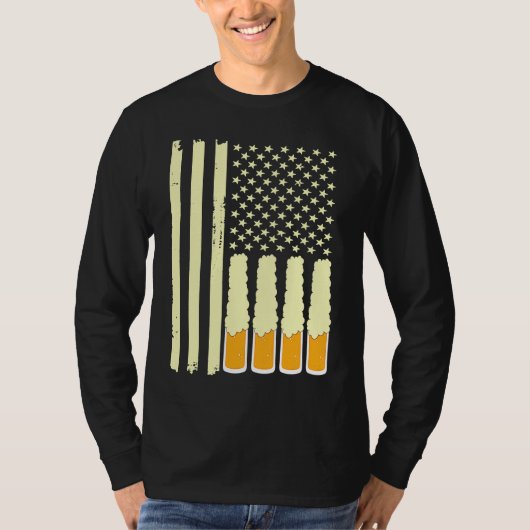 American Beer Flag Apparel T-shirt (Voorkant)