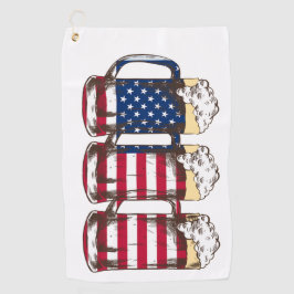 AMERICAN Beer Golf Towel Golfhanddoek