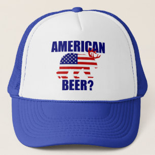American Beer?  US Flag Beer Deer Pet