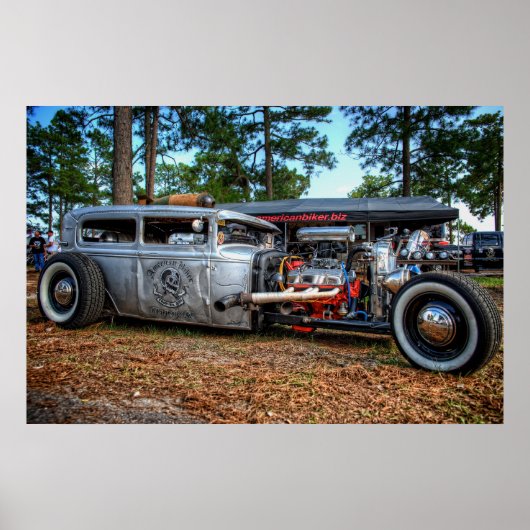 American Biker Rat Rod Poster (Voorkant)