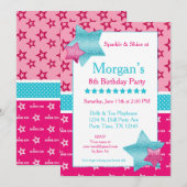 American Birthday Girl numérique ou Invitation imp (Devant / Derrière)