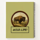 American Bison Dark Khaki Spiral Notitieboek (Achterkant)