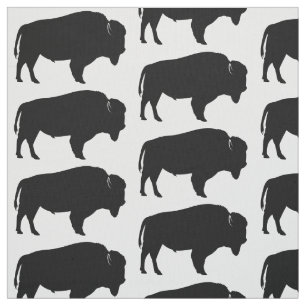 American Bison in Silhouette! Stof