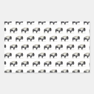 American Bison Rechthoekige Sticker