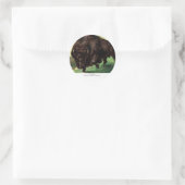 American Bison Ronde Sticker (Tas)
