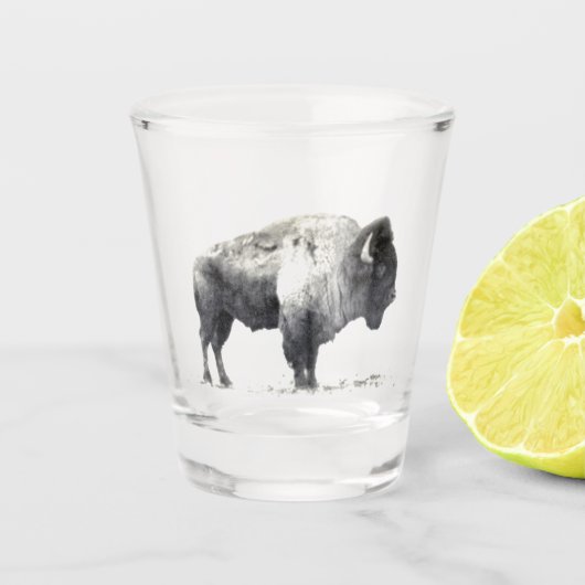 American Bison Shot Glass Glas (Voorkant)