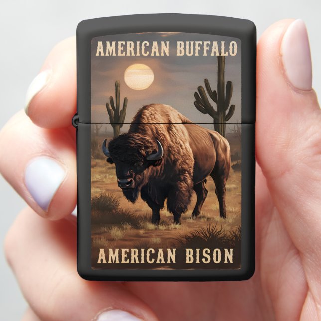 American Bison Sunset (In Hand)