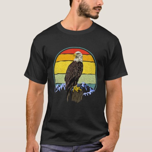American Blad Eagle Bird Wildlife T-shirt (Voorkant)