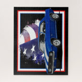 American Blue Muscle Car Legpuzzel (Verticaal)