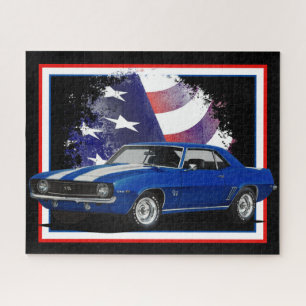American Blue Muscle Car Legpuzzel