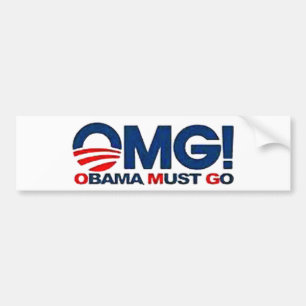 American Born Republic OMG bumpersticker
