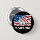 American Bowling Ronde Button 5,7 Cm (Voorkant /achterkant)