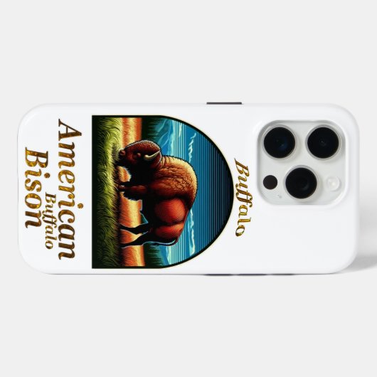 American Buffalo Bison Case-Mate iPhone Case (Achterkant (horizontaal))